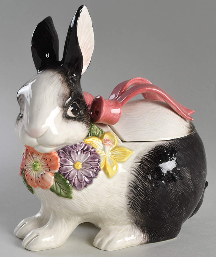Country Garden Cookie Jar & Lid by Fitz & Floyd-1