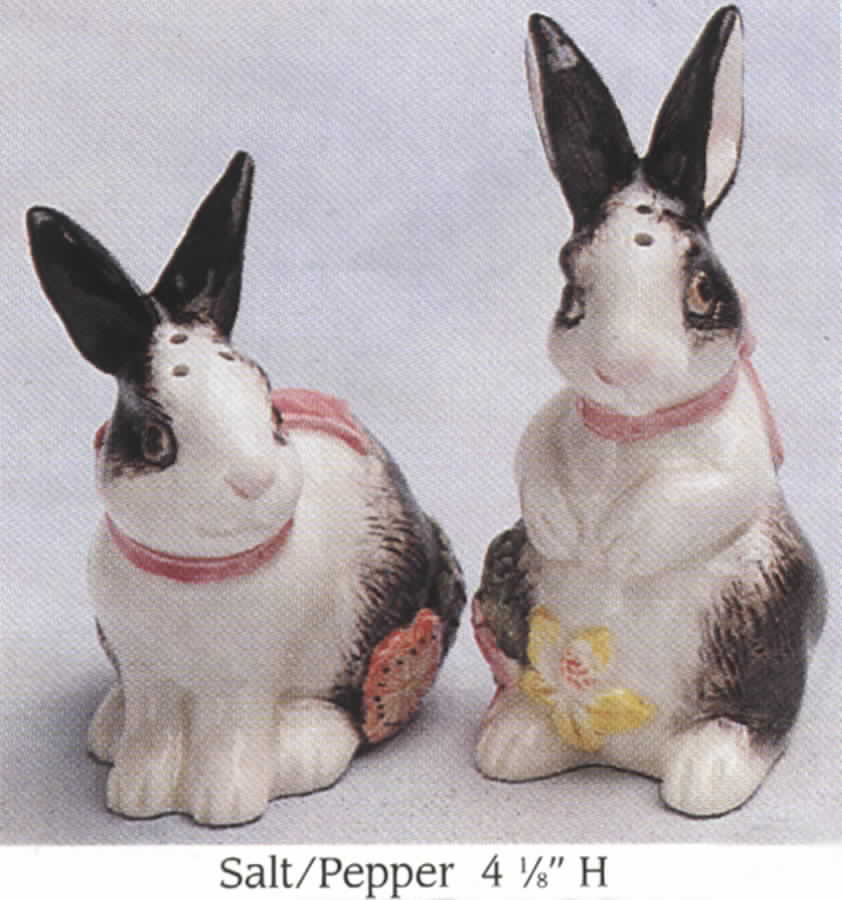 Country Garden Figural Salt & Pepper Set by Fitz & Floyd-1