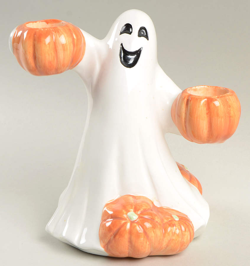Halloween 7" Candlestick by Fitz & Floyd-1