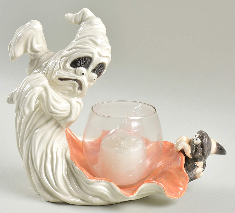 Halloween Votive Candleholder with Glass Globe by Fitz & Floyd-1