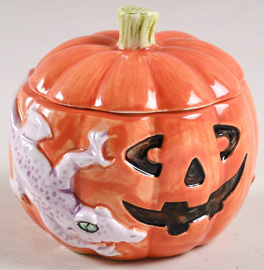 Halloween 3" Round Box & Lid by Fitz & Floyd-1