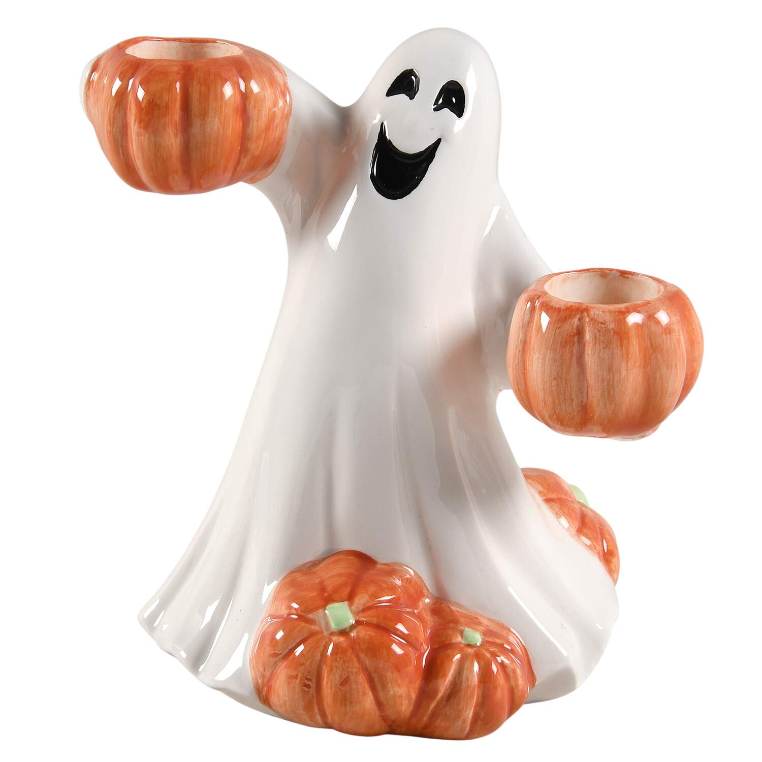Halloween 5" Candlestick by Fitz & Floyd-1