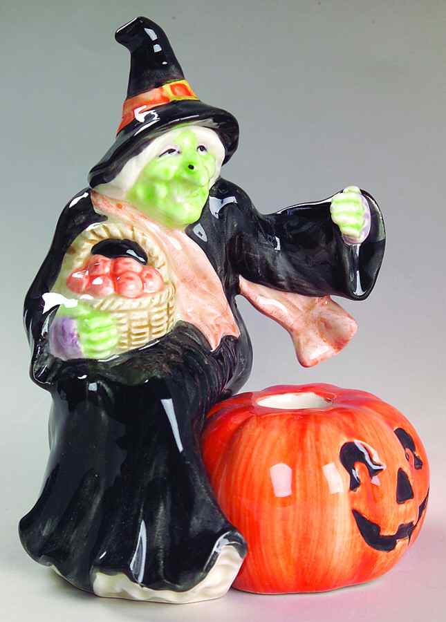 Halloween 6" Candlestick by Fitz & Floyd-1