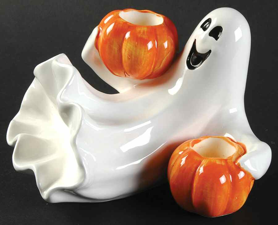Halloween Double Light Candlestick by Fitz & Floyd-1