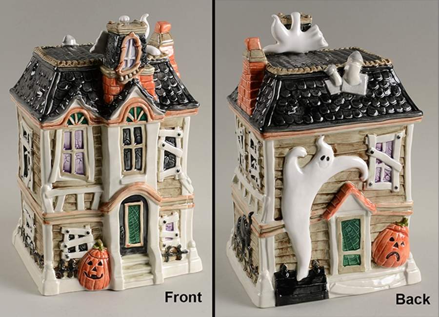 Halloween Cookie Jar & Lid by Fitz & Floyd-1