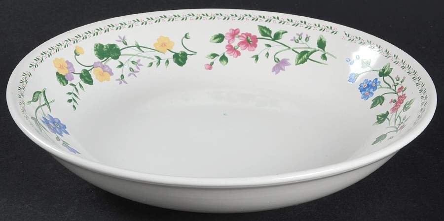 English Garden (4241, White Background) Coupe Soup Bowl by Farberware-1