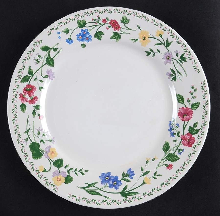 English Garden (4241, White Background) Salad Plate by Farberware-1