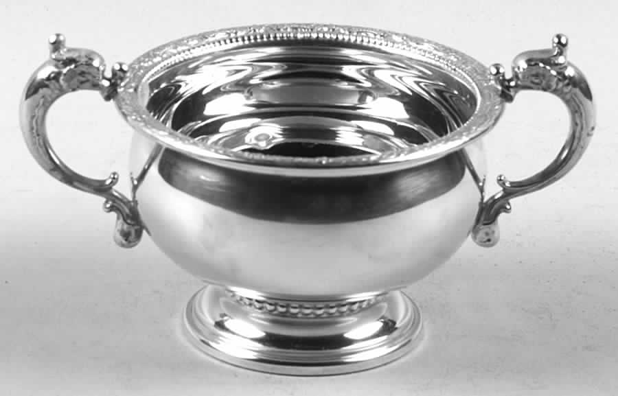 Botticelli (Sterling, 1949, Hollowware) Mini Open Sugar Bowl by Frank Whiting-1
