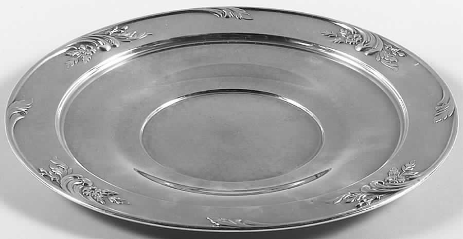 Rose of Sharon (Sterling, 1954, Hollowwaree) Sterling Sandwich Plate by Frank Whiting-1