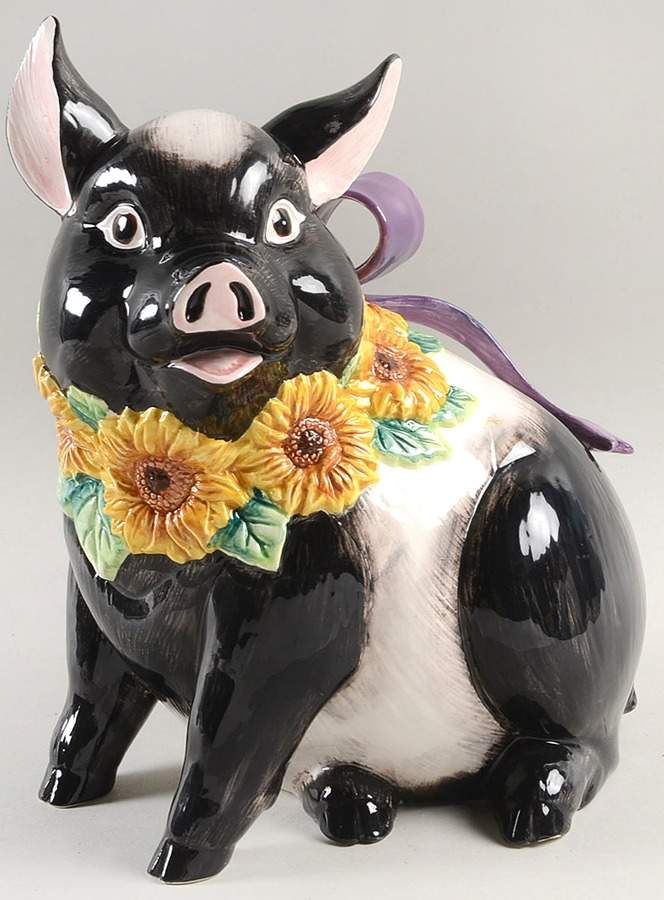 Hampshire Hog Pig Figurine by Fitz & Floyd-1