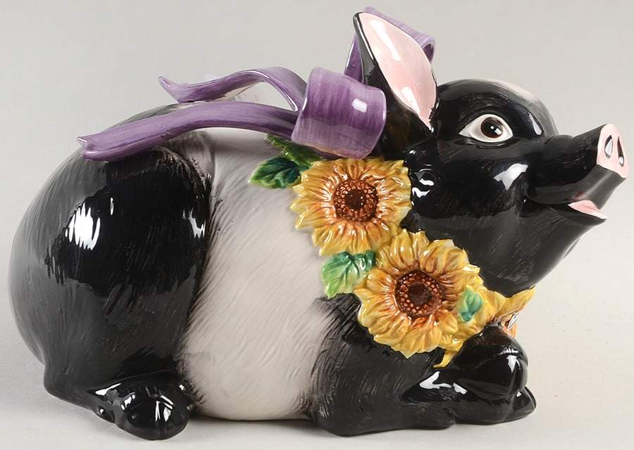 Hampshire Hog Pig Figurine by Fitz & Floyd-1