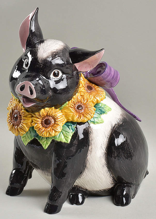 Hampshire Hog Cookie Jar & Lid by Fitz & Floyd-1