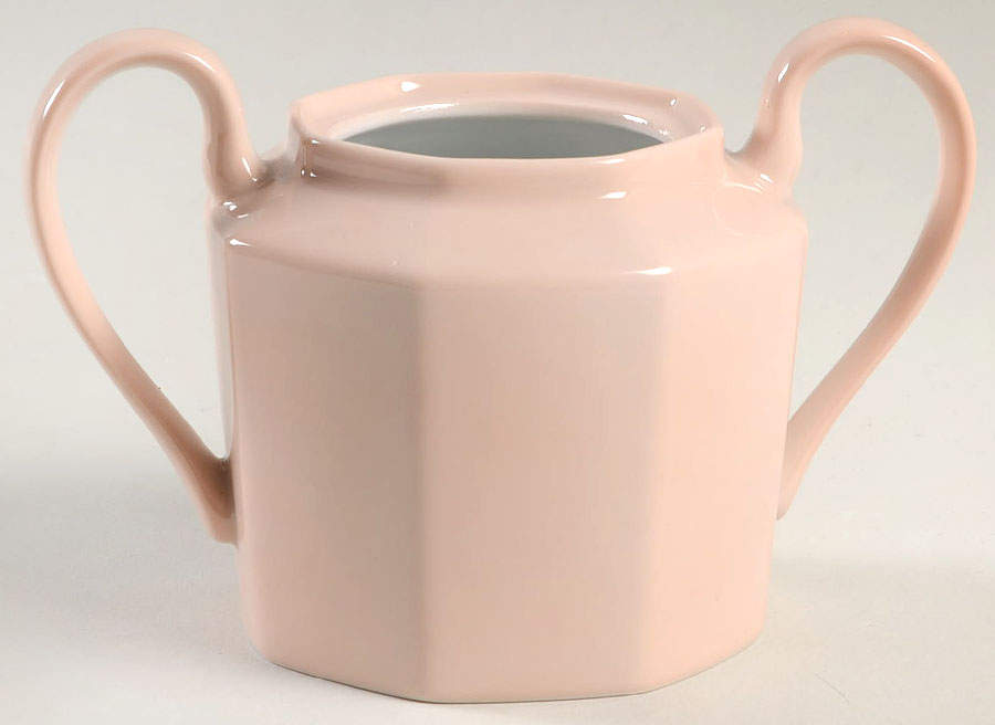 Total Color Shell Peach (Octagonal) Sugar Bowl No Lid by Fitz and Floyd-1