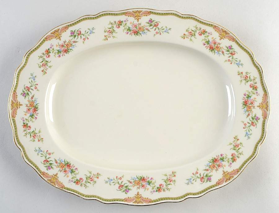 Astrid (No Inner Gold Verge) 13" Oval Serving Platter by Franconia-Krautheim & Adelburg-1