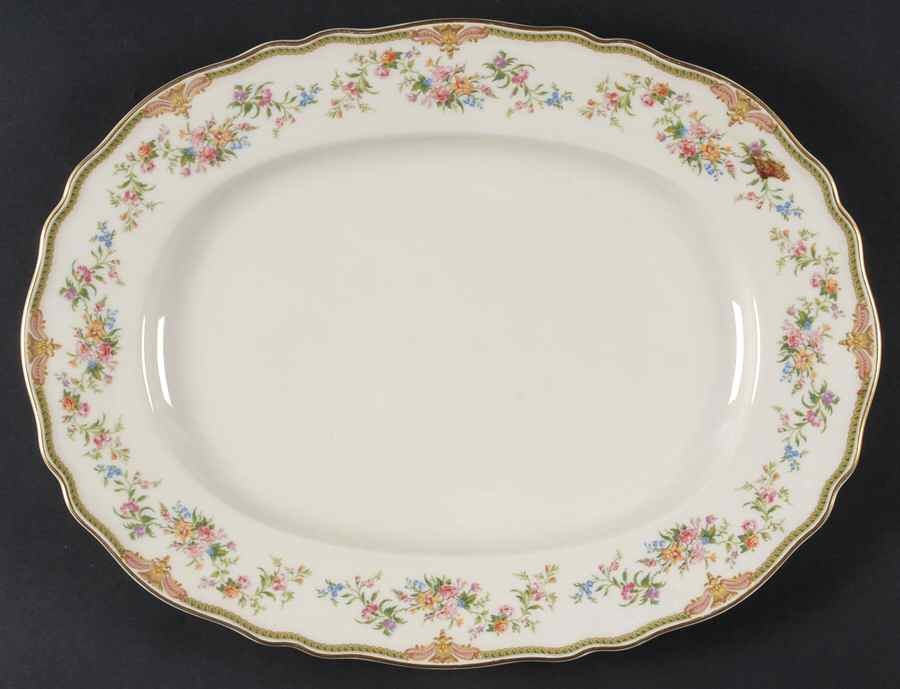 Astrid (No Inner Gold Verge) 15" Oval Serving Platter by Franconia-Krautheim & Adelburg-1