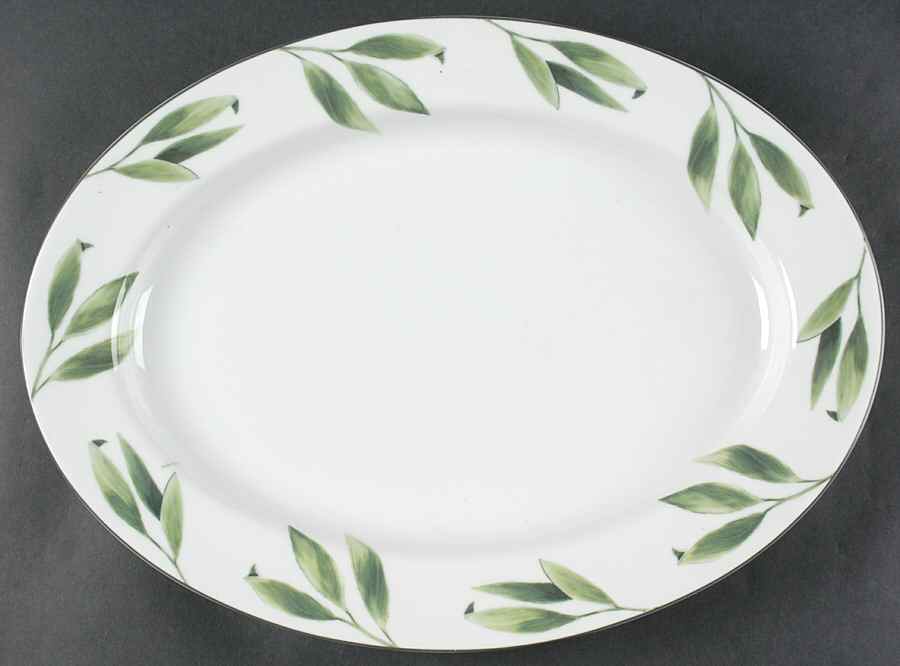 Bayes 16" Oval Serving Platter by Fitz & Floyd-1