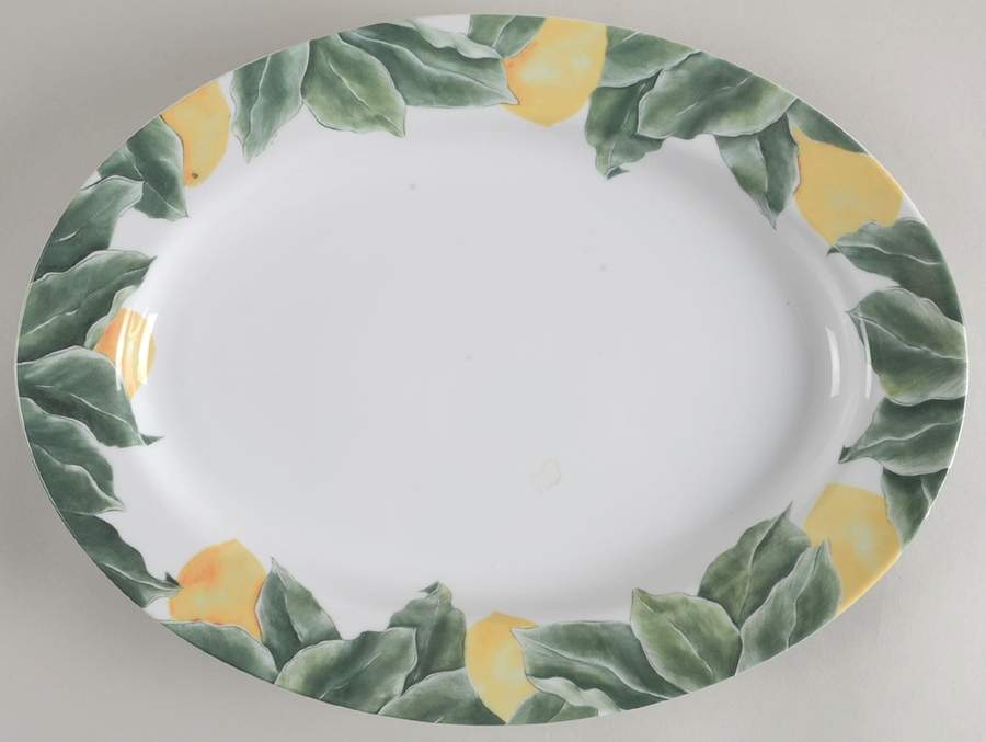 Lemons 16" Oval Serving Platter by Fitz & Floyd-1