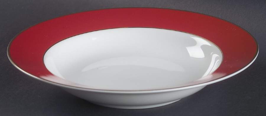 Adirondack Red Large Rim Soup Bowl by Fitz and Floyd-1