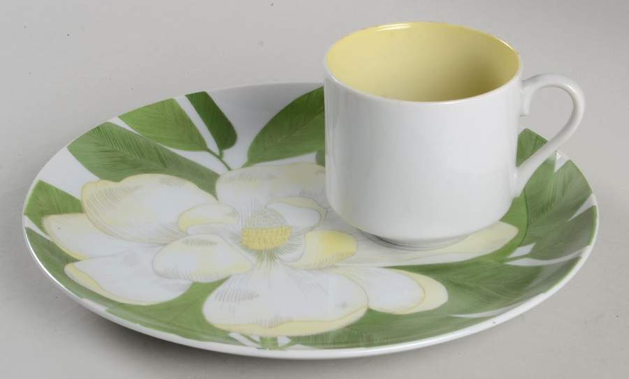 Magnolia Snack Plate & Cup Set by Fitz & Floyd-1