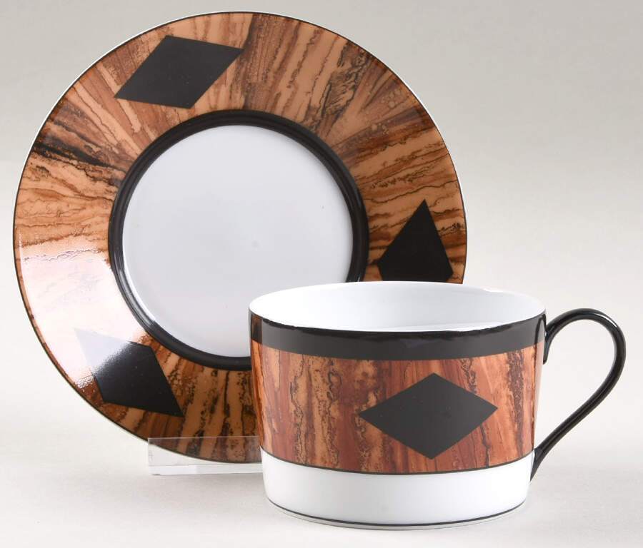 Marrakech Flat Cup & Saucer Set by Fitz & Floyd-1