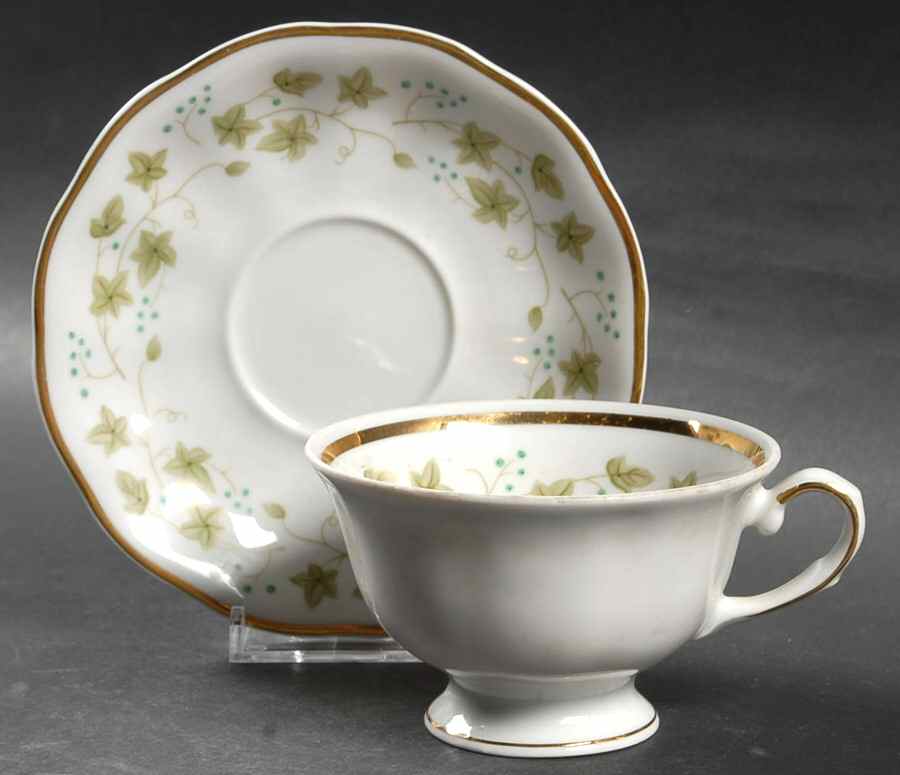 Diana Footed Cup & Saucer Set by Favolina-Karolina-1