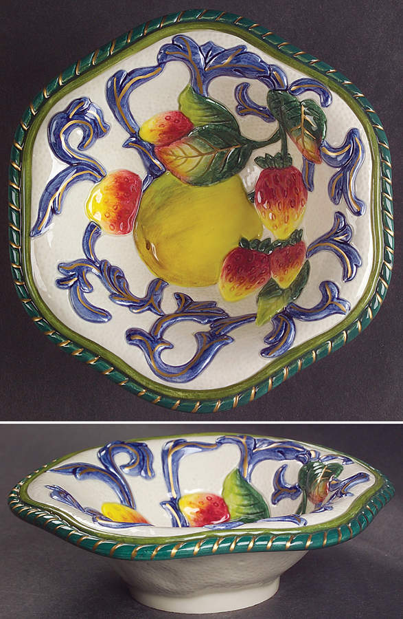 Florentine Fruit 6" All Purpose Bowl by Fitz and Floyd-1
