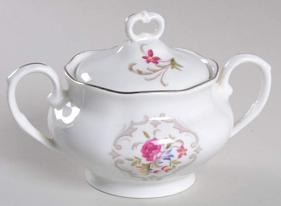 Summer Garden Sugar Bowl & Lid by Favolina-Karolina-1