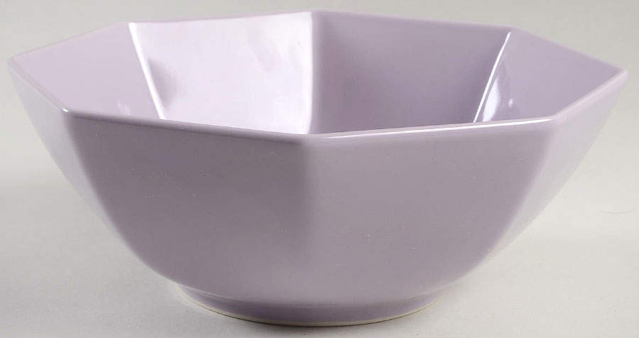 Total Color Spectrum Lilac 8" Octagonal Vegetable Bowl by Fitz & Floyd-1