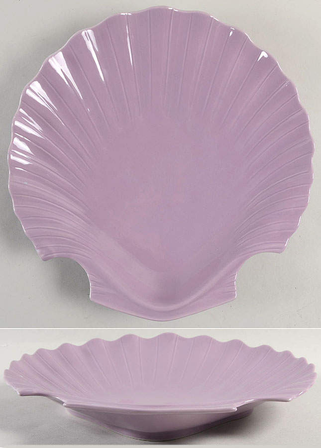 Total Color Spectrum Lilac Shell Plate by Fitz & Floyd-1