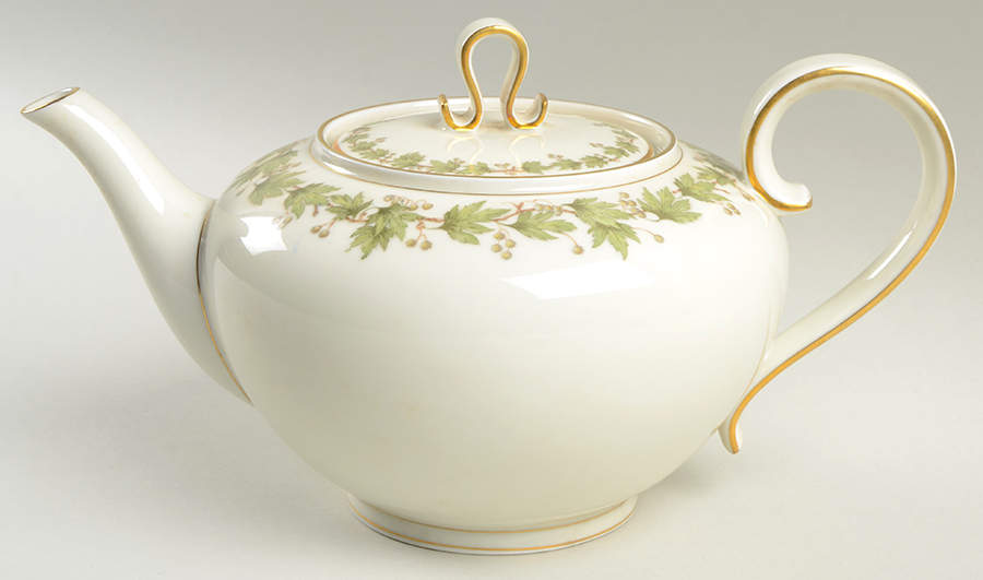 Sycamore (No Center Decal) Teapot & Lid by Franconia-Krautheim & Adelburg-1