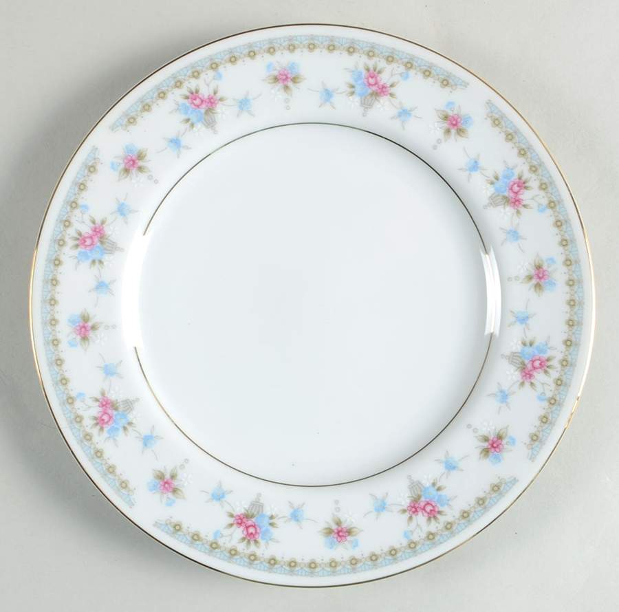 Heather (Gold Trim) Salad Plate by Fine China of Japan-1