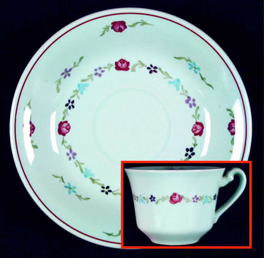 FIL11 Flat Cup & Saucer Set by S Fieldings & Co.-1