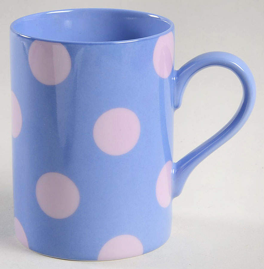 Polka Dots (Lilac Dots on Lavender) Mug by Fitz & Floyd-1