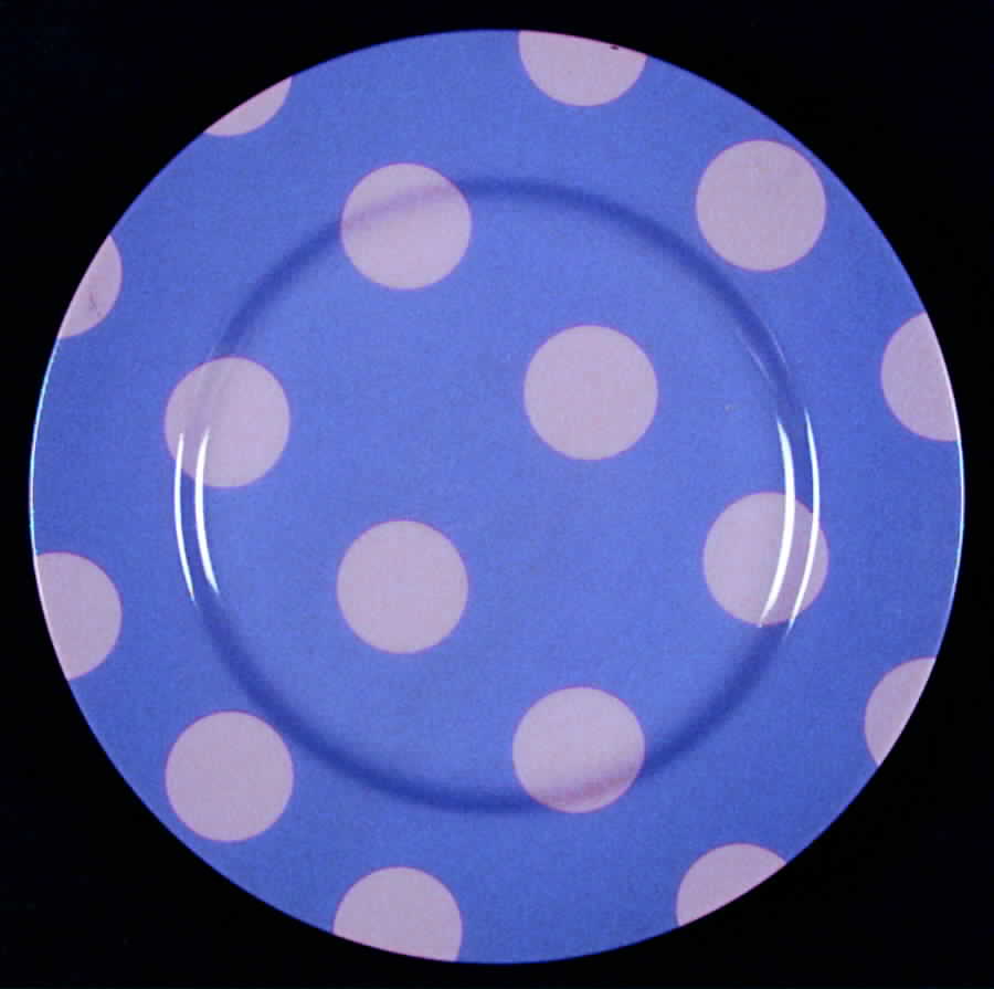 Polka Dots (Lilac Dots on Lavender) Salad Plate by Fitz & Floyd-1
