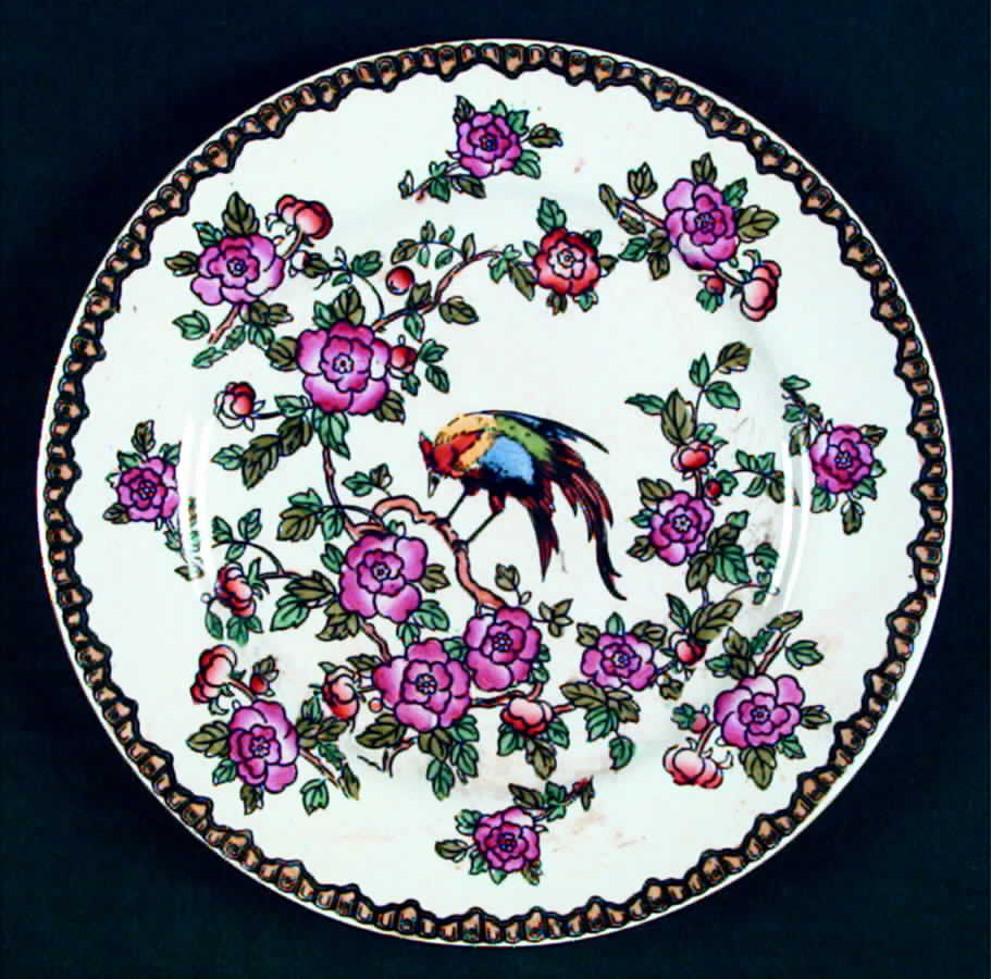 Old Bow Dessert/Pie Plate by S Fieldings & Co.-1