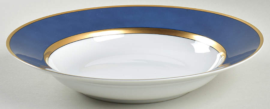 Renaissance Cobalt Blue (Switzerland) Rim Soup Bowl by Fitz & Floyd-1