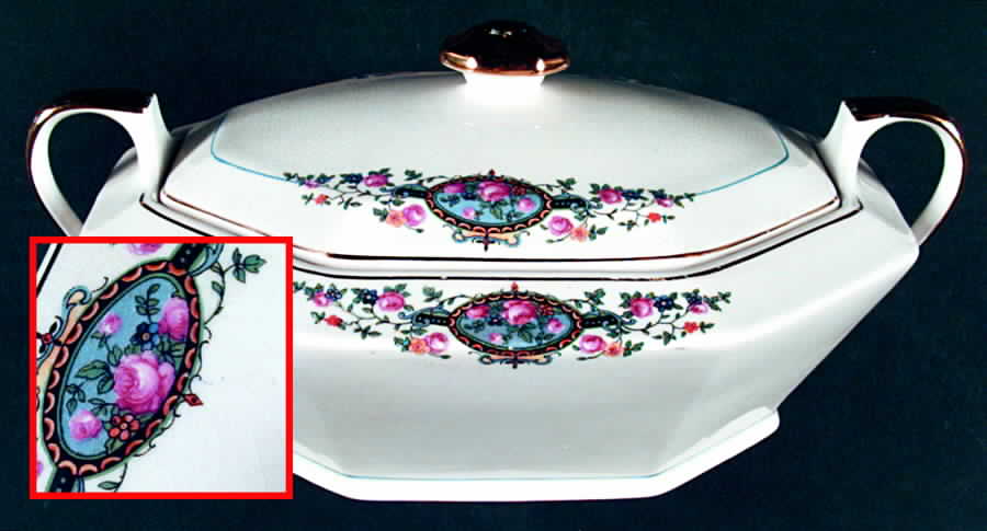 FSX75 Octagonal Covered Vegetable by French Saxon-1