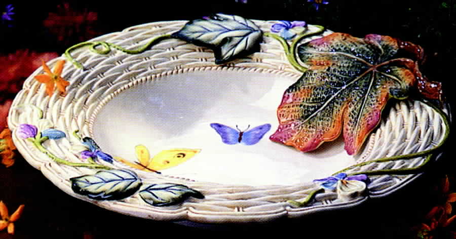 Old World Rabbits Centerpiece by Fitz & Floyd-1