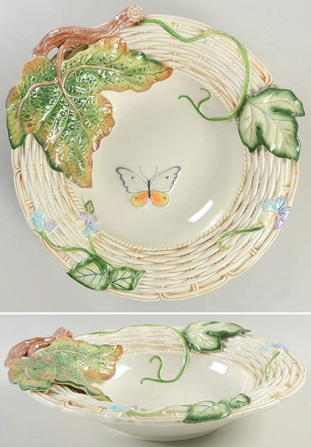 Old World Rabbits Medium Serving Bowl by Fitz & Floyd-1