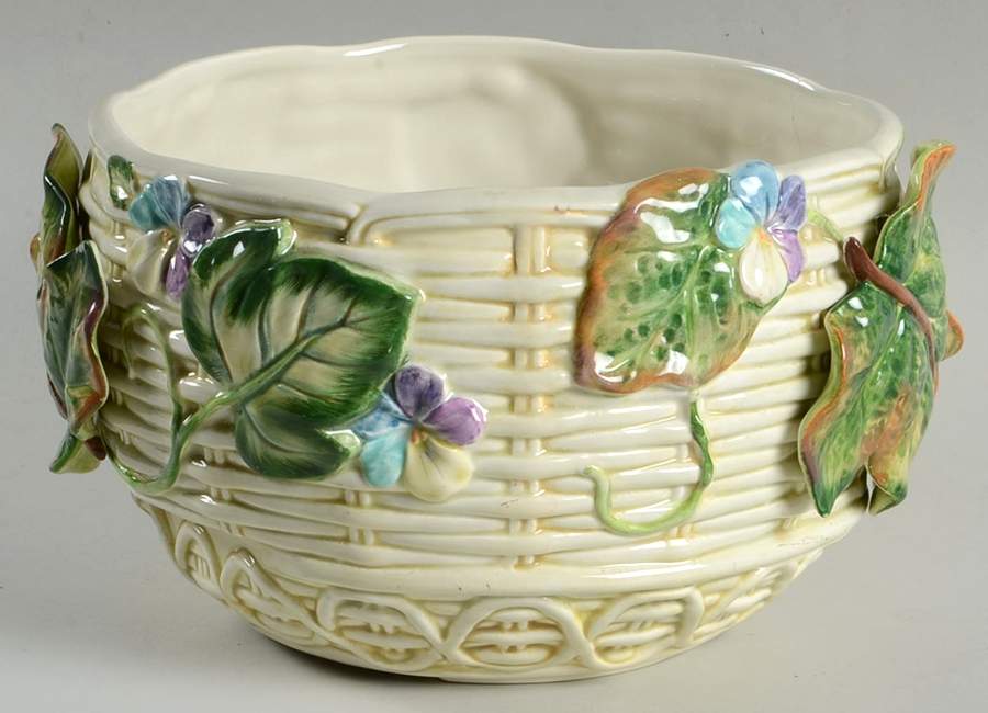 Old World Rabbits Centerpiece/Cachepot by Fitz & Floyd-1