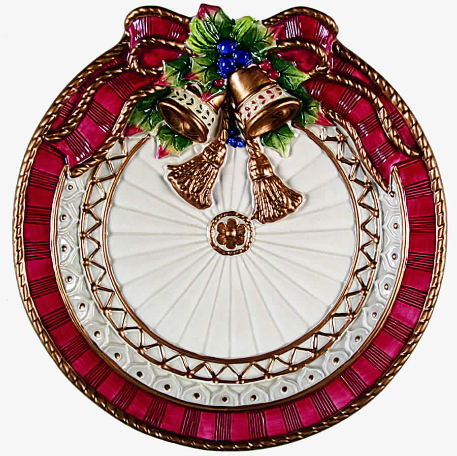 Christmas Deer Canape Plate by Fitz & Floyd-1