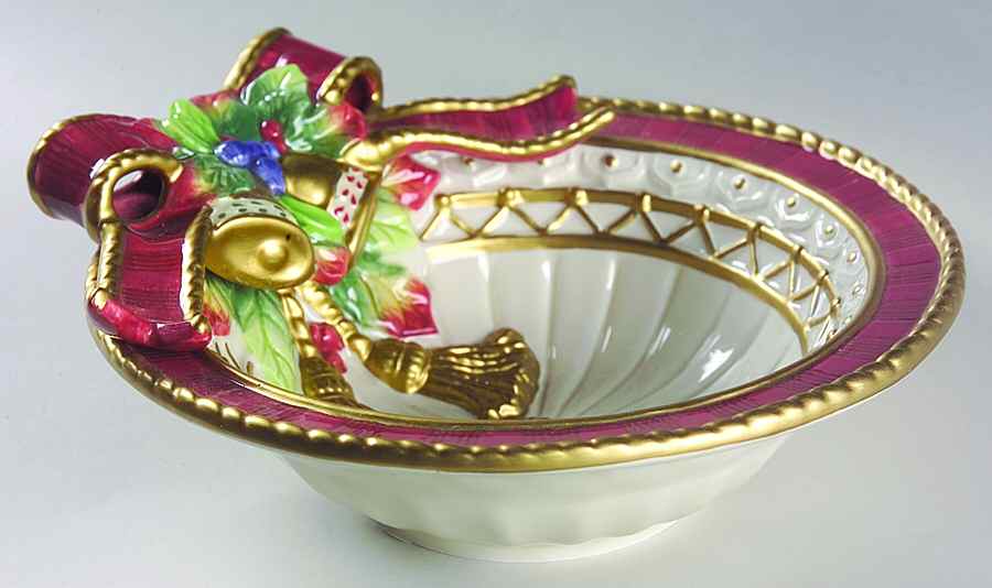 Christmas Deer 7" All Purpose Bowl by Fitz & Floyd-1