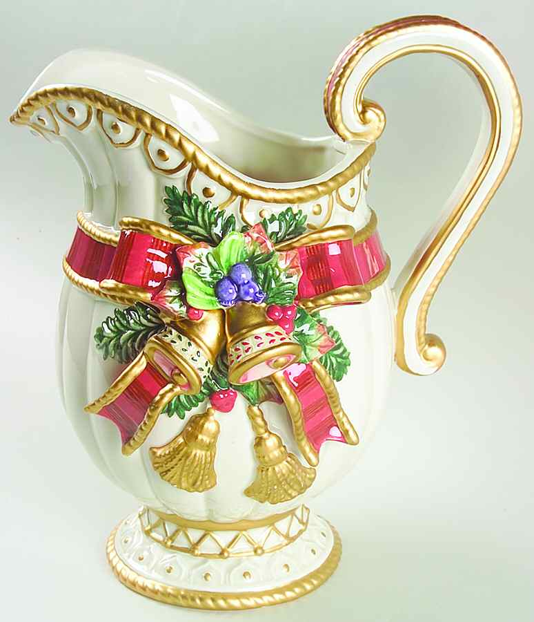 Christmas Deer 64 Oz Pitcher by Fitz & Floyd-1