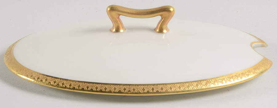 FXL1 Lid for Sauce Boat with Attached Underplate by French China - Limoges-1