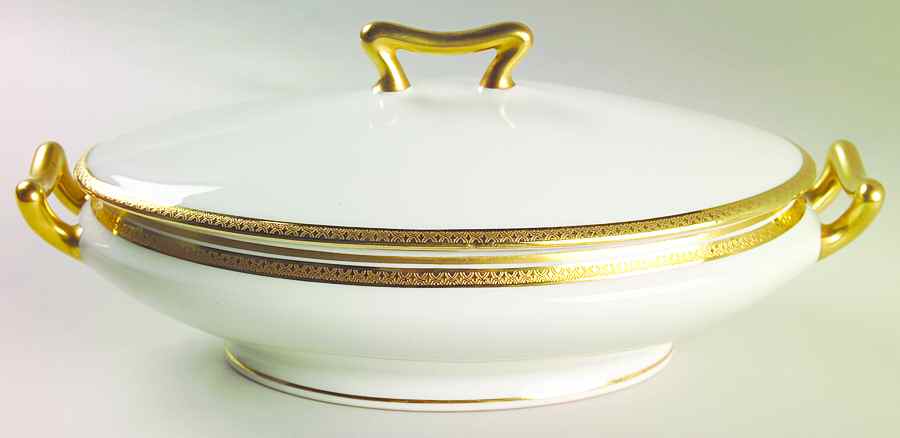 FXL1 Oval Covered Vegetable by French China - Limoges-1