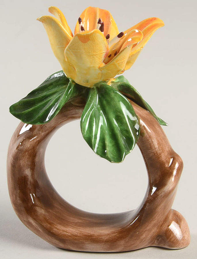 Floral Garden Napkin Ring by Fitz & Floyd-1