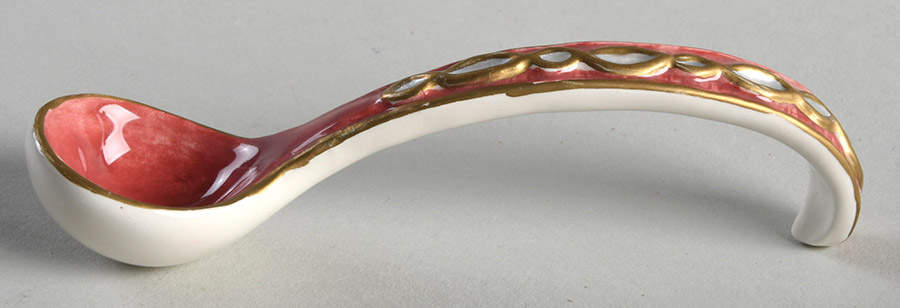 Florentine Christmas (Giftware) All Ceramic Sugar Spoon by Fitz & Floyd-1