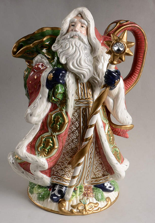 Florentine Christmas (Giftware) Figural Pitcher by Fitz & Floyd-1