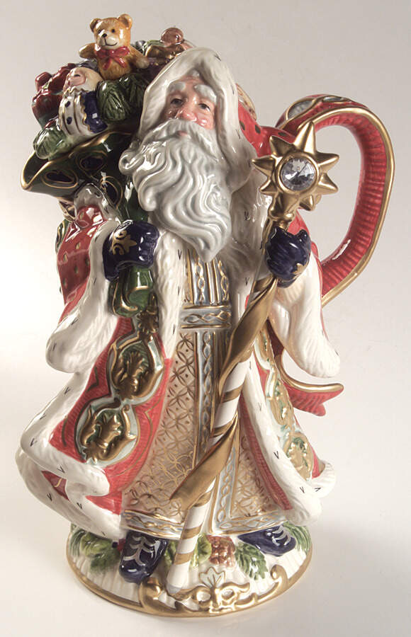 Florentine Christmas (Giftware) Figural Teapot & Lid by Fitz & Floyd-1