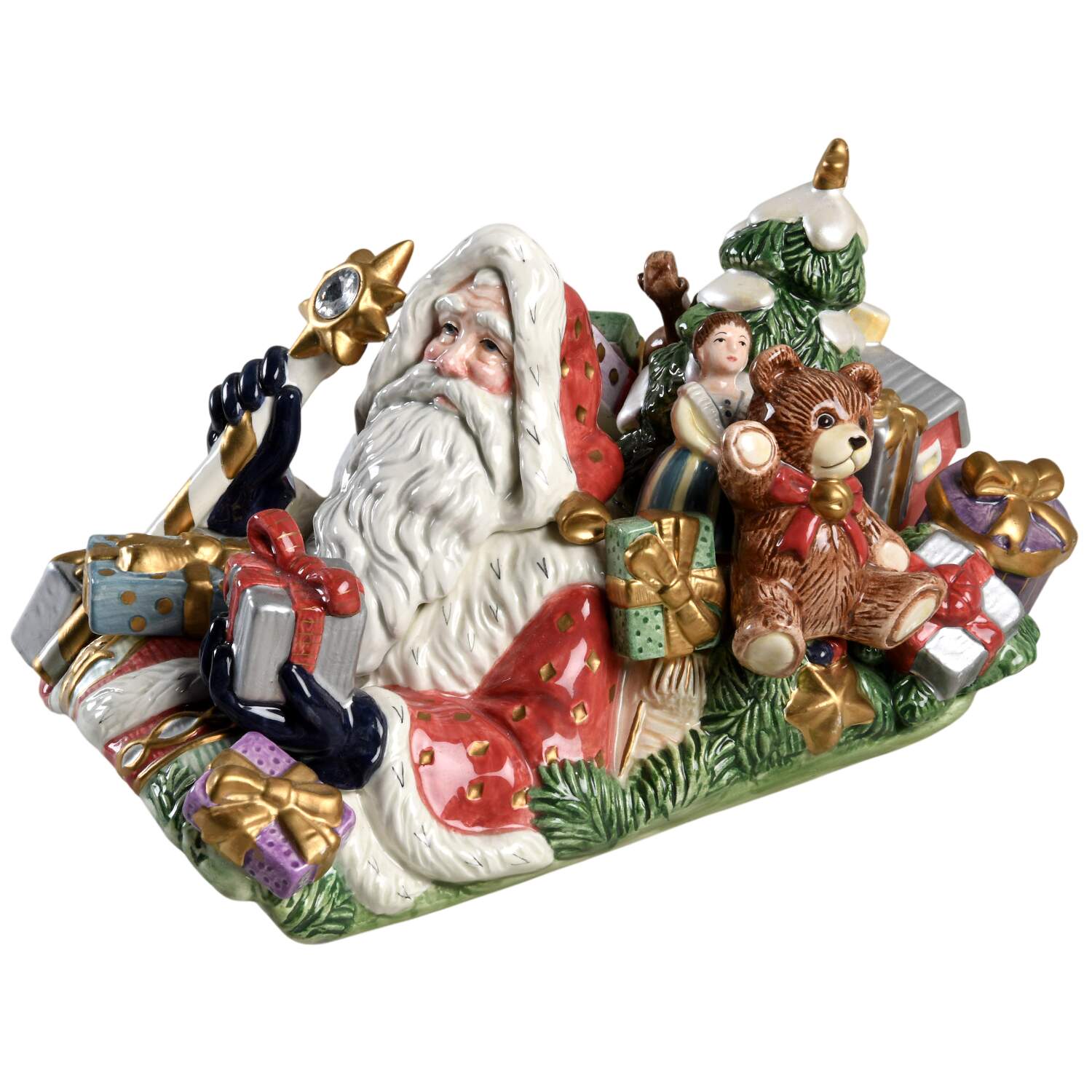 Florentine Christmas (Giftware) Lid for Cookie Jar by Fitz & Floyd-1